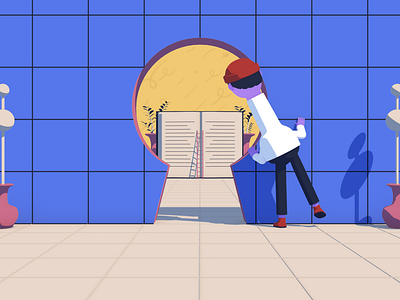 Open book 3d characterdesign cinema4d illustration shortfilm