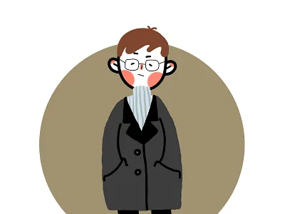 男孩 illustation 头像 插图