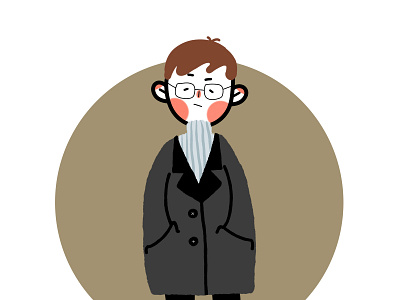 男孩 illustation 头像 插图