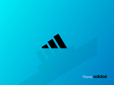 Adidas Titanic adidas art blindside interpretation logodesign logointerpretations movielogo titanic