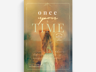 Once Upon A Time Flyer Template bohemian boho boutique chic clothing collection cute decoration decorative designer event event flyer fashion fashion flyer female glamorous glamour promo promotion retro
