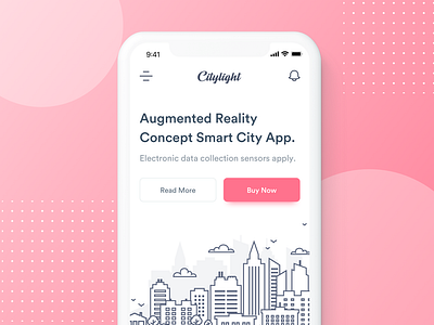 Citylight Smart City - Mobile Web apps city energy ios iphone page smart technology ui ux web