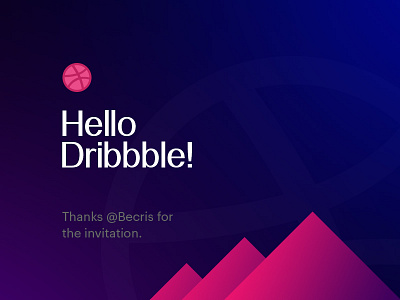 Hello Dribbble! app design dribbble egypt first shot hello typography