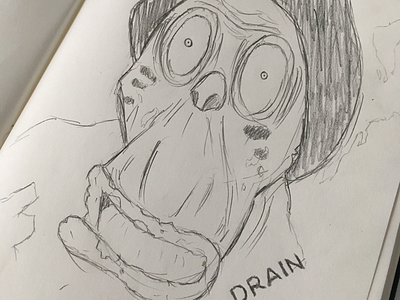 _InktoberDrain doodle drain drawing illustration inktober muchigoro one piece pencil sketch sketchbook