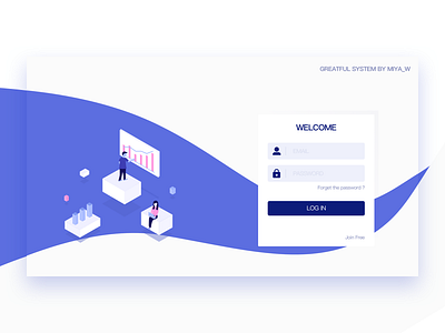 Login design ui web