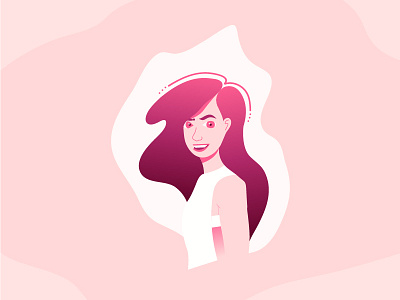 My Lovely Wife <3 cartoon ear illustration pink pink hair sketch