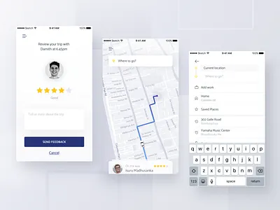 Onta App car ios navigation passenger ratings review taxi app taxi driver tuktuk