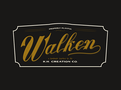 KH WALKEN TYPEFACE