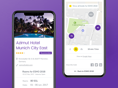 CongressBookers | Hotel page mobile app booking eleken hotel mobile ui ux web