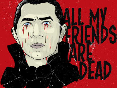 Tears for Fears-Dracula design dracula horror horror movie illustration type typography vector