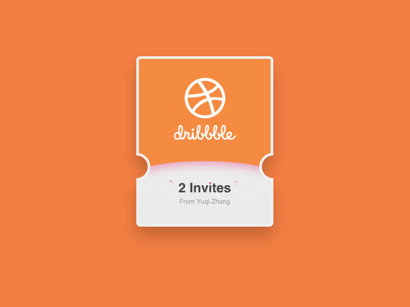 2 Invites dribbble invite invites sketch