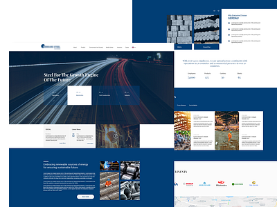 Corporate Website UI blue business clean concept corporate design designer dribbble dribbble best shot landing page design landingpage minimal ui ui ux ui ux design ui 100 ui design ux design web web design