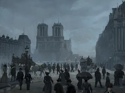 Cathedral art illustration malefices matte photoshop wacom