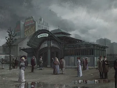 Metro art illustration malefices matte matte art photoshop wacom