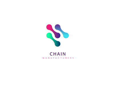 Chain Manufacturers adobe illustration chain design flat icon illustration logo manufacturers plain simple vector