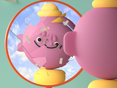 Mirror Reflection 3d characterdesign cinema4d design illustration