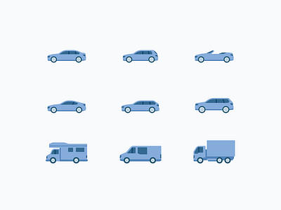 Car Segment design graphic icon pictogram