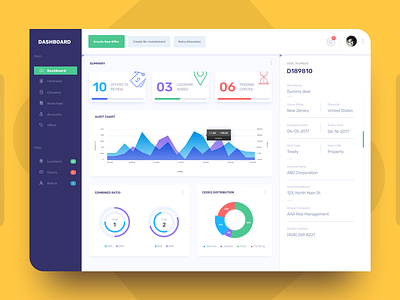 09 Dashboard Light Theme app dashboard charts colorscheme design statistics