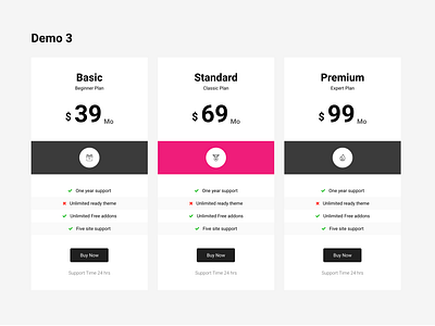 Pricing Table branding design illustration illustrator pagebuilder typography ui ux vector web website wp pagebuilder