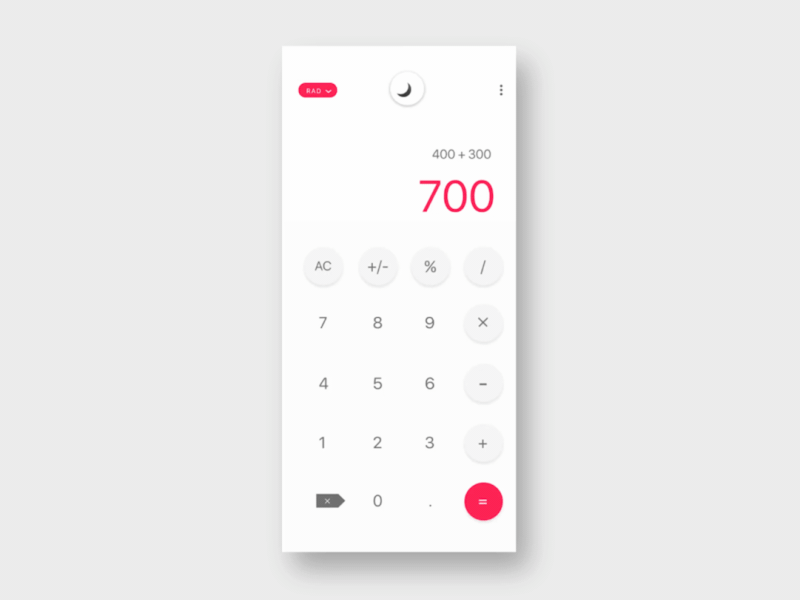 Daily UI - Day 4 Calculator app design interaction design interactive design motion design ui ui animation ui design ux