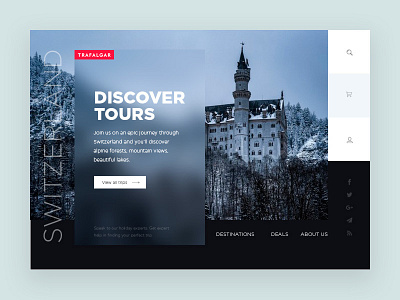 Discover concept design landing landing page layout minimal site template typography ui ux web website