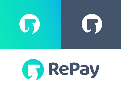 RePay Brand app design brand finance gradient logo mobile app modern payment payment app