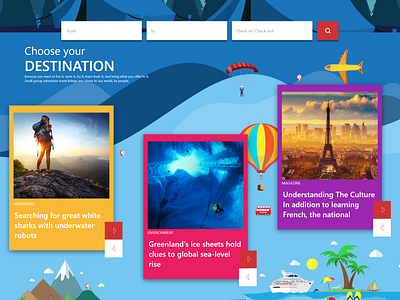 Life is an Adventure color creative design entertainment illistration material design modern art