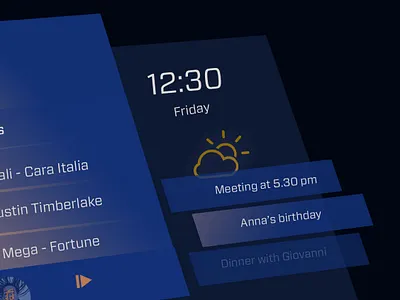 Car infotainment car app dasboard infotainment interface design ui ui design