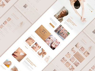 Beauty Institute beauty femine light spa ui ui ux ux design web wellness white