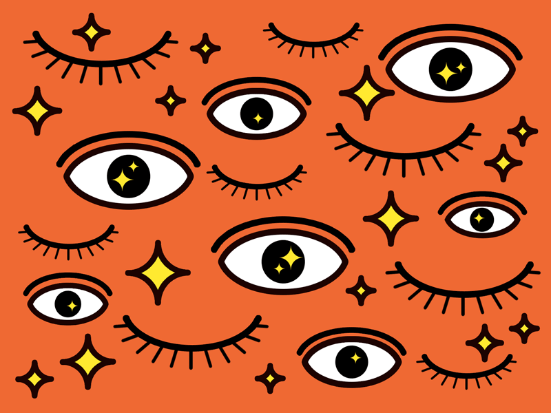 Insomnia creative eyes gif illustration life pop star