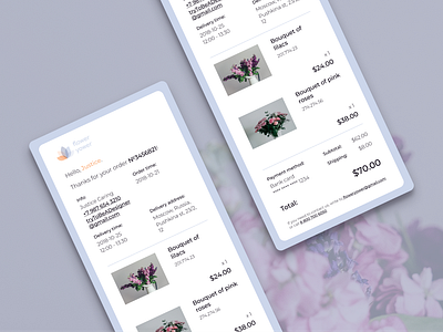 DailyUI 017 - Email Receipt dailyui design email receipt mobile app design