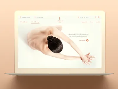 Beauty Institute beauty light spa ui ui ux wellness white