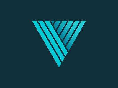 Letter V icon blue creative design graphic icon illustrator logo logo mark newglue