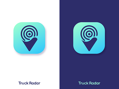 Truck Radar - Logo Design app branding design flat icon identity illustration ios logo logo design vector