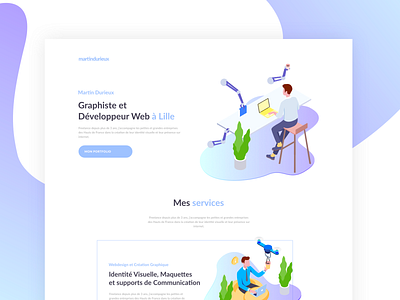 Personal Portofolio - Freelance Webdesigner & Developer affinitydesigner elementor freelance freelancer graphic design illustration portfolio ui ui ux vector webdesign webdesigner