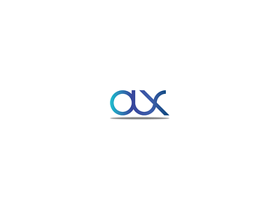 AUX tech branding logo typography vector