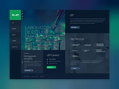 Lef concept design medical pharmaceutical ui ux webdeisgn