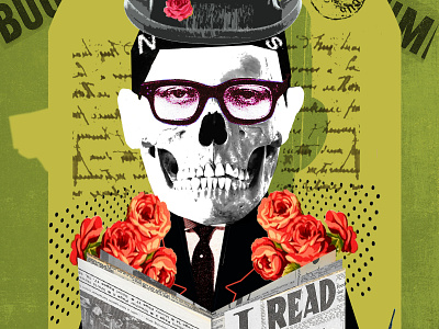 I Read The News collage current affarirs design illustration news newspaper typography