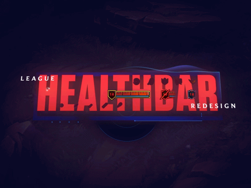 League Healthbar Redesign animation design game gif motion ui video game