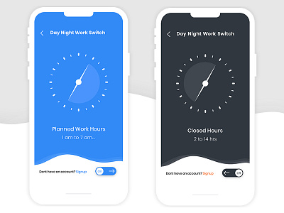 Onoffswitch For Day night work - Daily UI 015 dailyui design flat interface ui ux