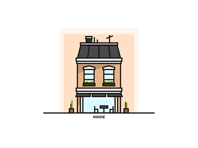 House illustration vector