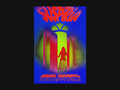 Suspiria (1977) cover design film font graphic design illustration movie poster poster a day poster art poster challenge simple suspiria type typography