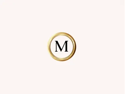 Malloves’s Jewelers Submark brand diamonds gold gradient jeweler jewelry logo luxury luxury brand m monogram submark
