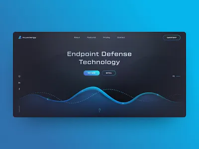 Scyenergy bitcoin dark design gradient grid ico ico agency illustration site ui ux wave web design web site