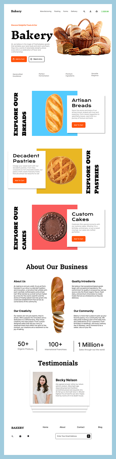 Bakery animation figma ui