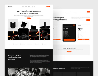 Design agency portfolio Framer template business design framer header hero landing light orange portfolio projects template ui webdesign website