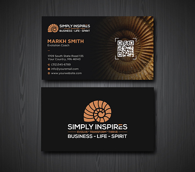 Black Business Card business card design editable graphic design illustration illustrator vector