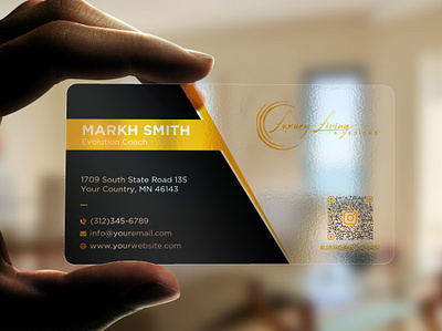 Transparent business card business card design editable graphic design illustration vector