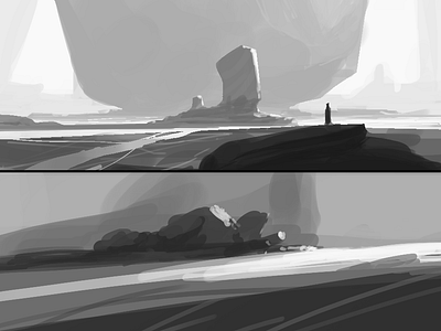 Sketch 2453 art environment rocks sketch thumbnail thumbnails