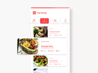 Daily UI Challenge Day 019 Leaderboard app dailyui dailyui019 dailyuichallenge design flat leaderboard recipe app ui ux web